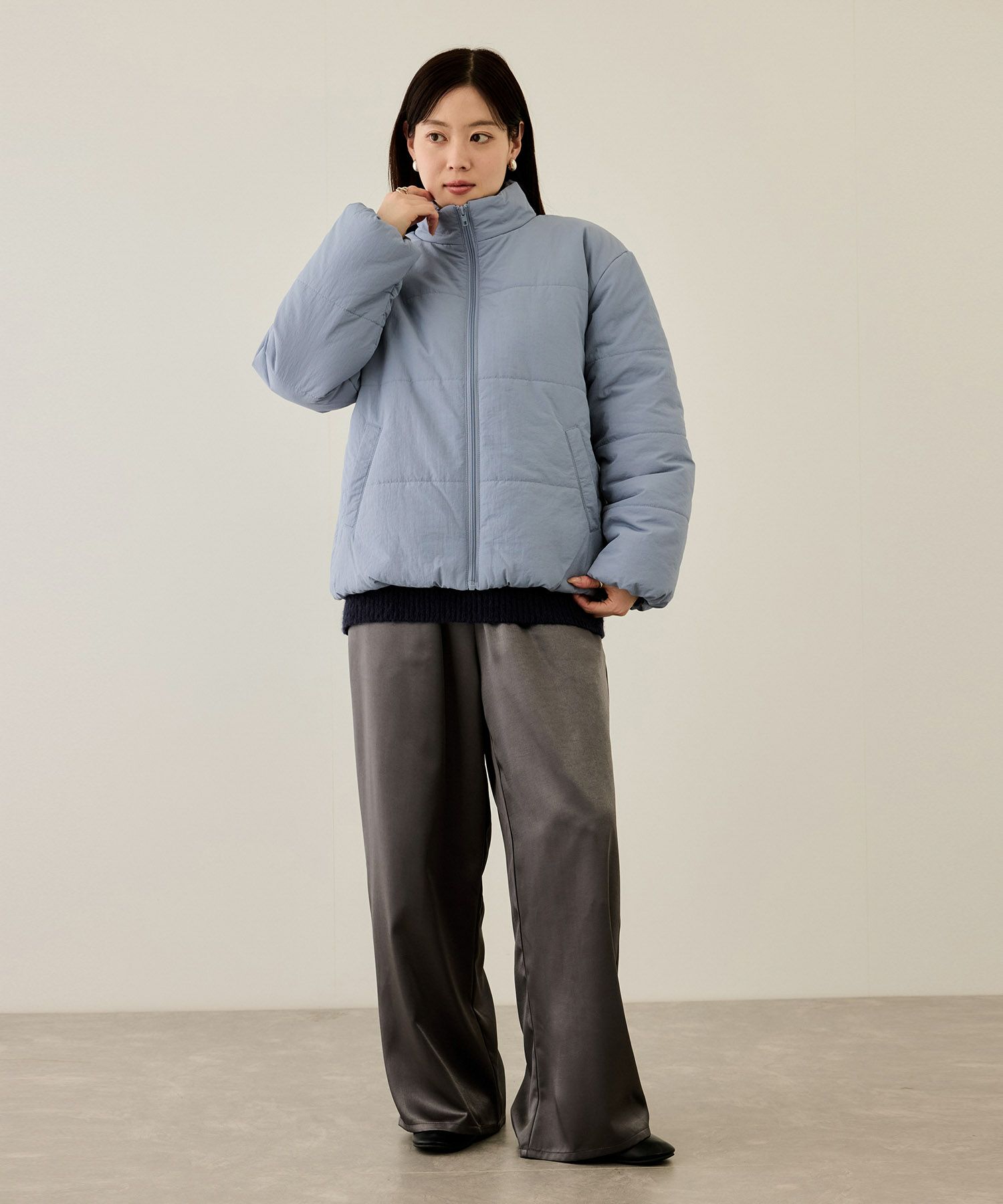 nAvy 撥水中綿ブルゾン レディース商品画像-23