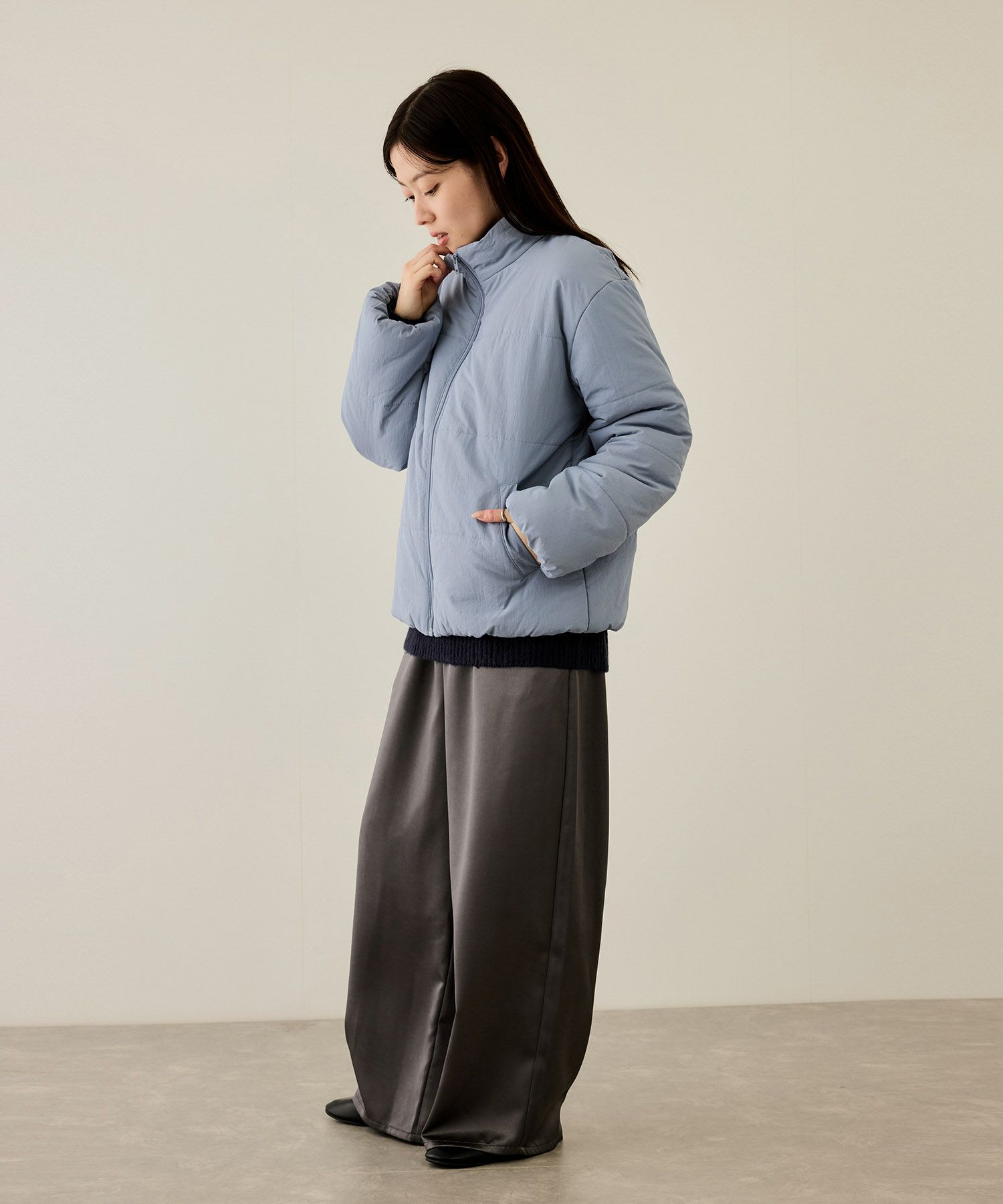 [最終さらに50%OFF]nAvy  撥水中綿ブルゾン レディース商品画像-24