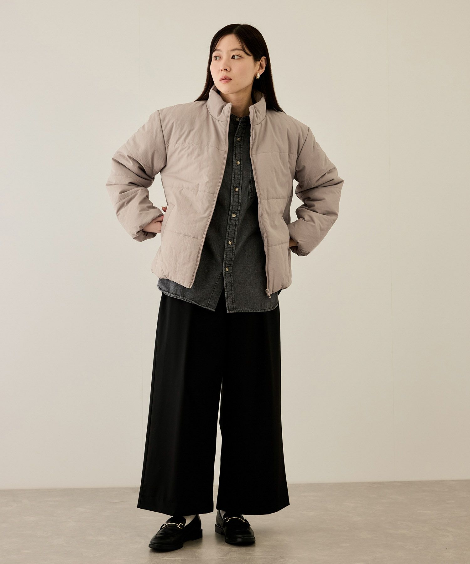 [最終さらに50%OFF]nAvy  撥水中綿ブルゾン レディース商品画像-27