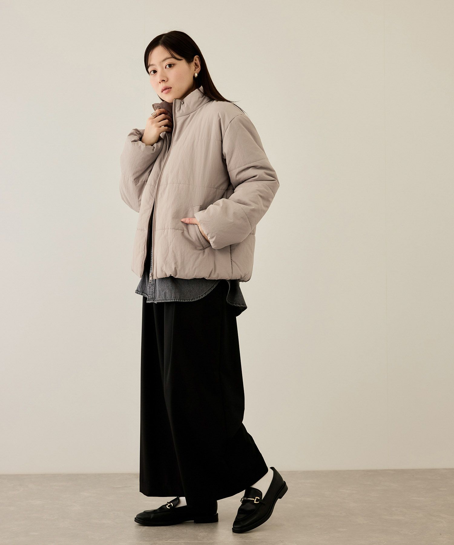 [最終さらに50%OFF]nAvy  撥水中綿ブルゾン レディース商品画像-28