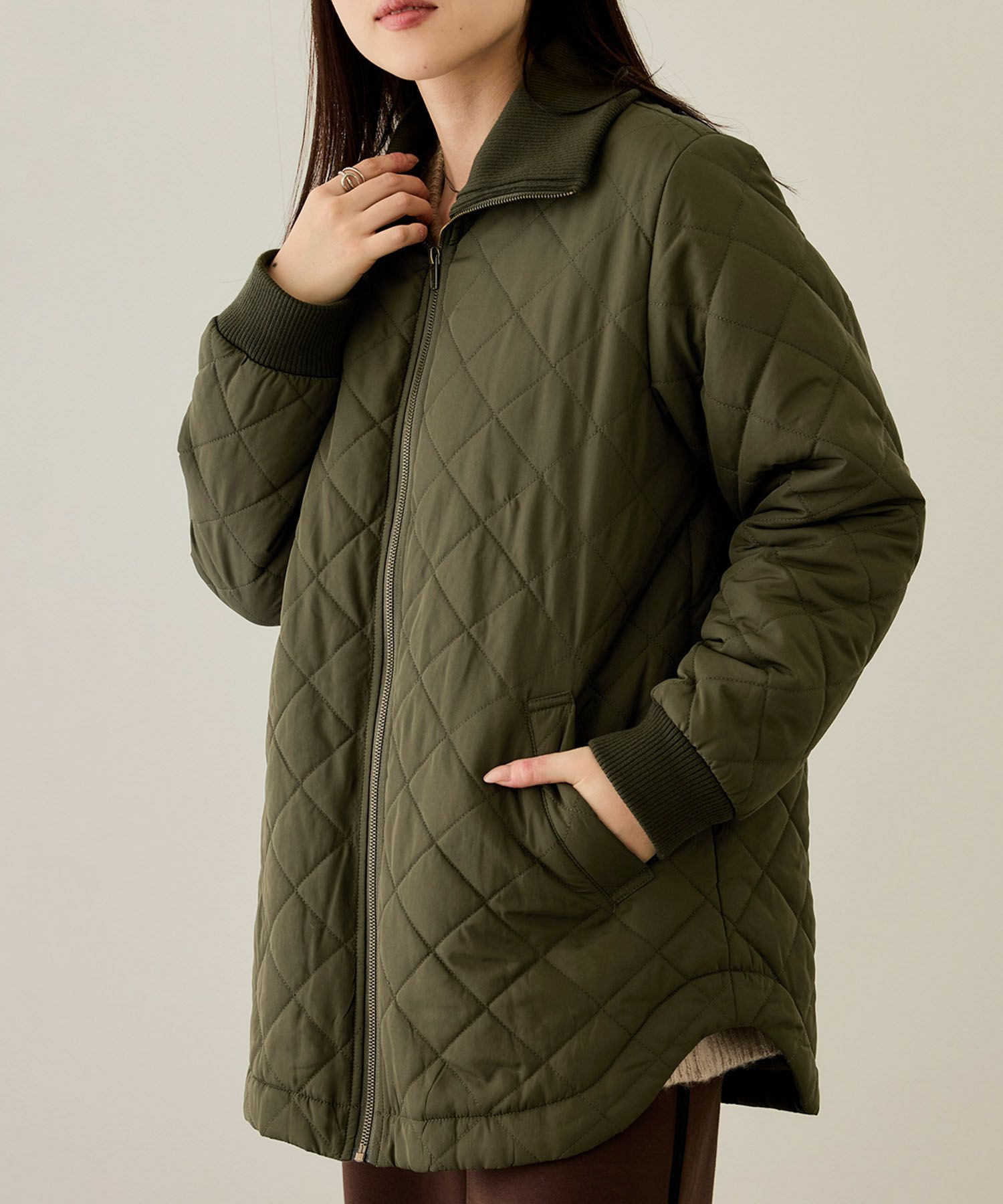 [最終さらに50%OFF]nAvy  グラムスキルトスタンドブルゾン レディース商品画像-1