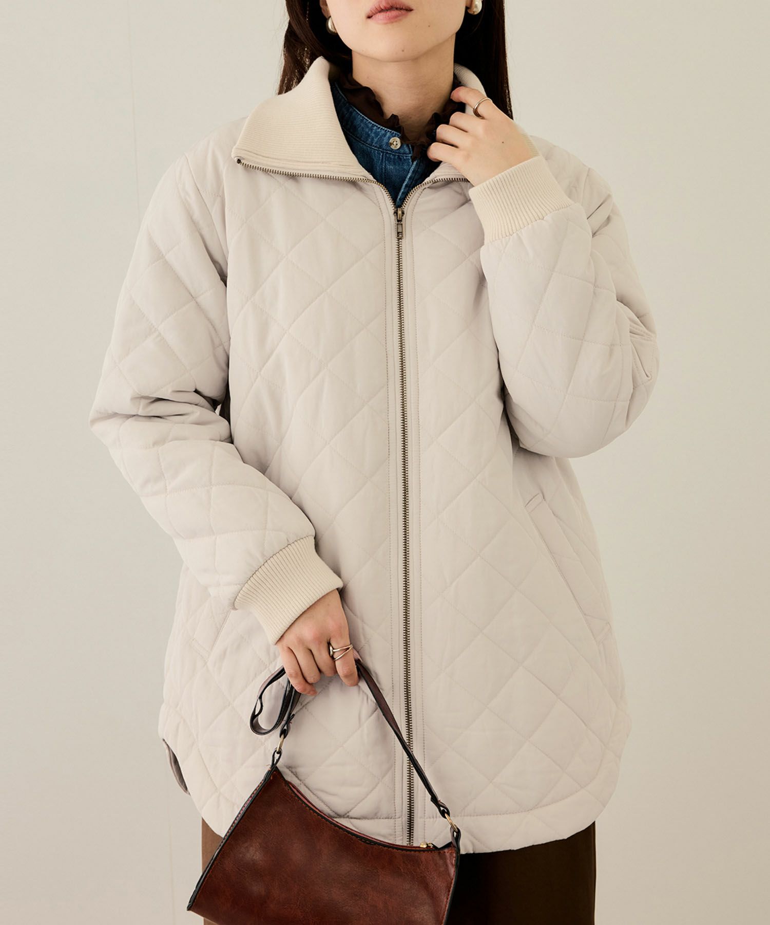 [最終さらに50%OFF]nAvy  グラムスキルトスタンドブルゾン レディース商品画像-2