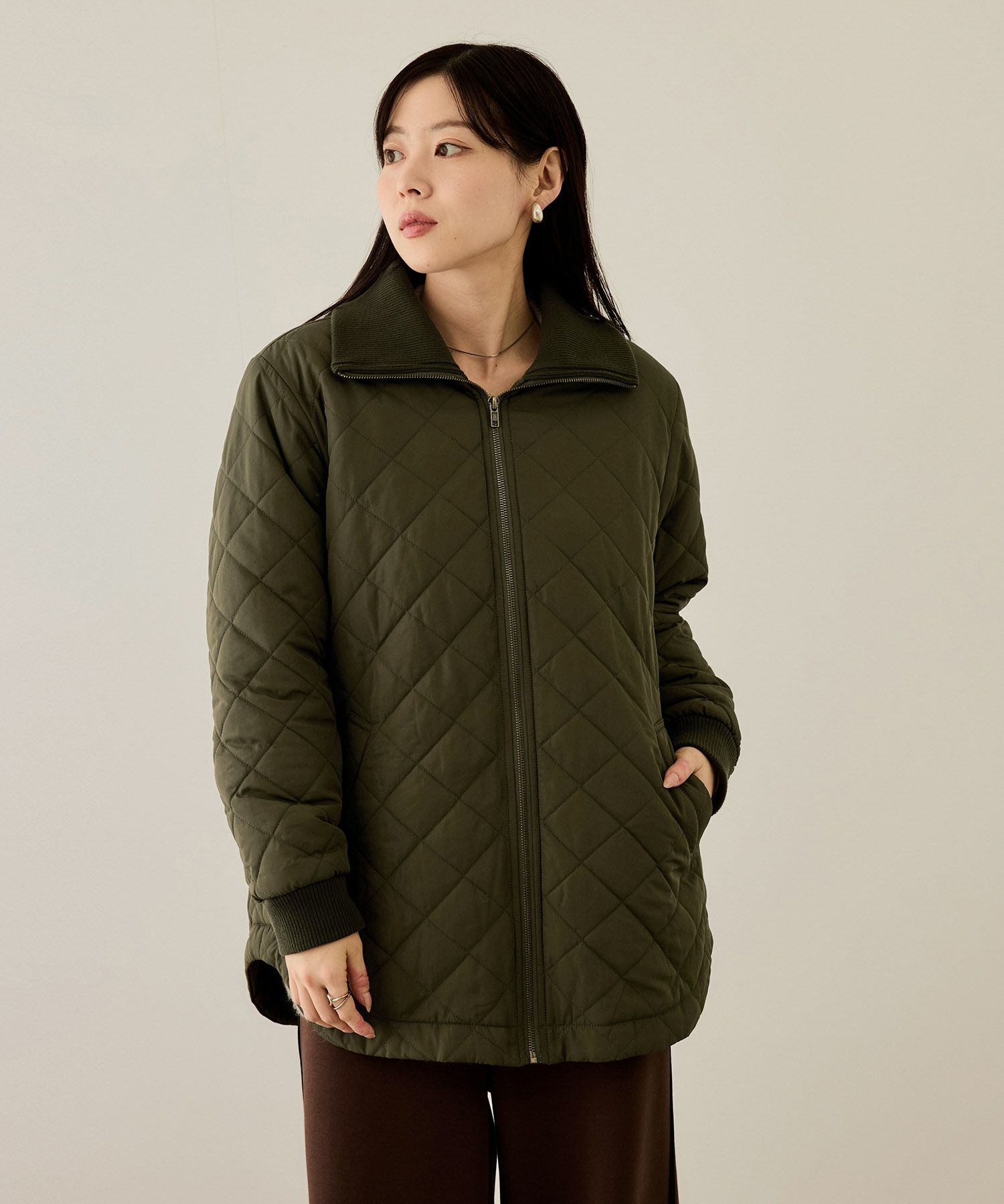 [最終さらに50%OFF]nAvy  グラムスキルトスタンドブルゾン レディース商品画像-4