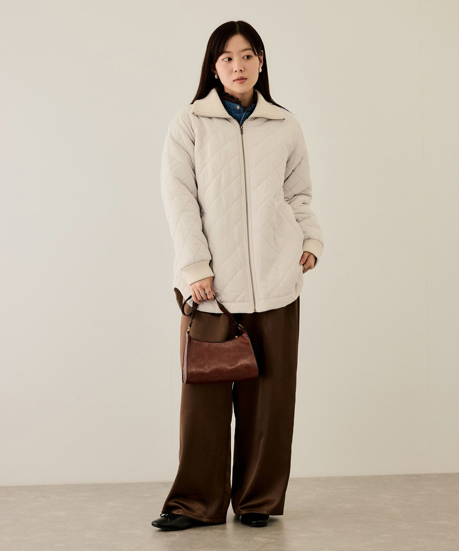 [最終さらに50%OFF]nAvy  グラムスキルトスタンドブルゾン レディース商品画像-10