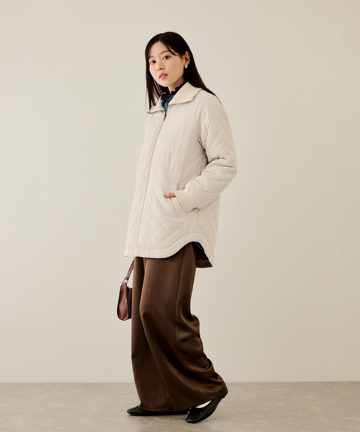 [最終さらに50%OFF]nAvy  グラムスキルトスタンドブルゾン レディース商品画像-11