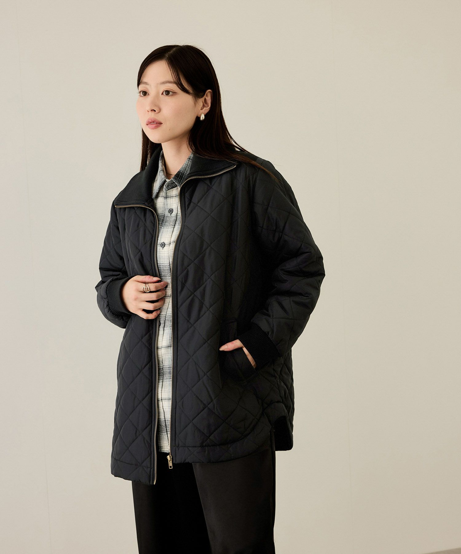 [最終さらに50%OFF]nAvy  グラムスキルトスタンドブルゾン レディース商品画像-12