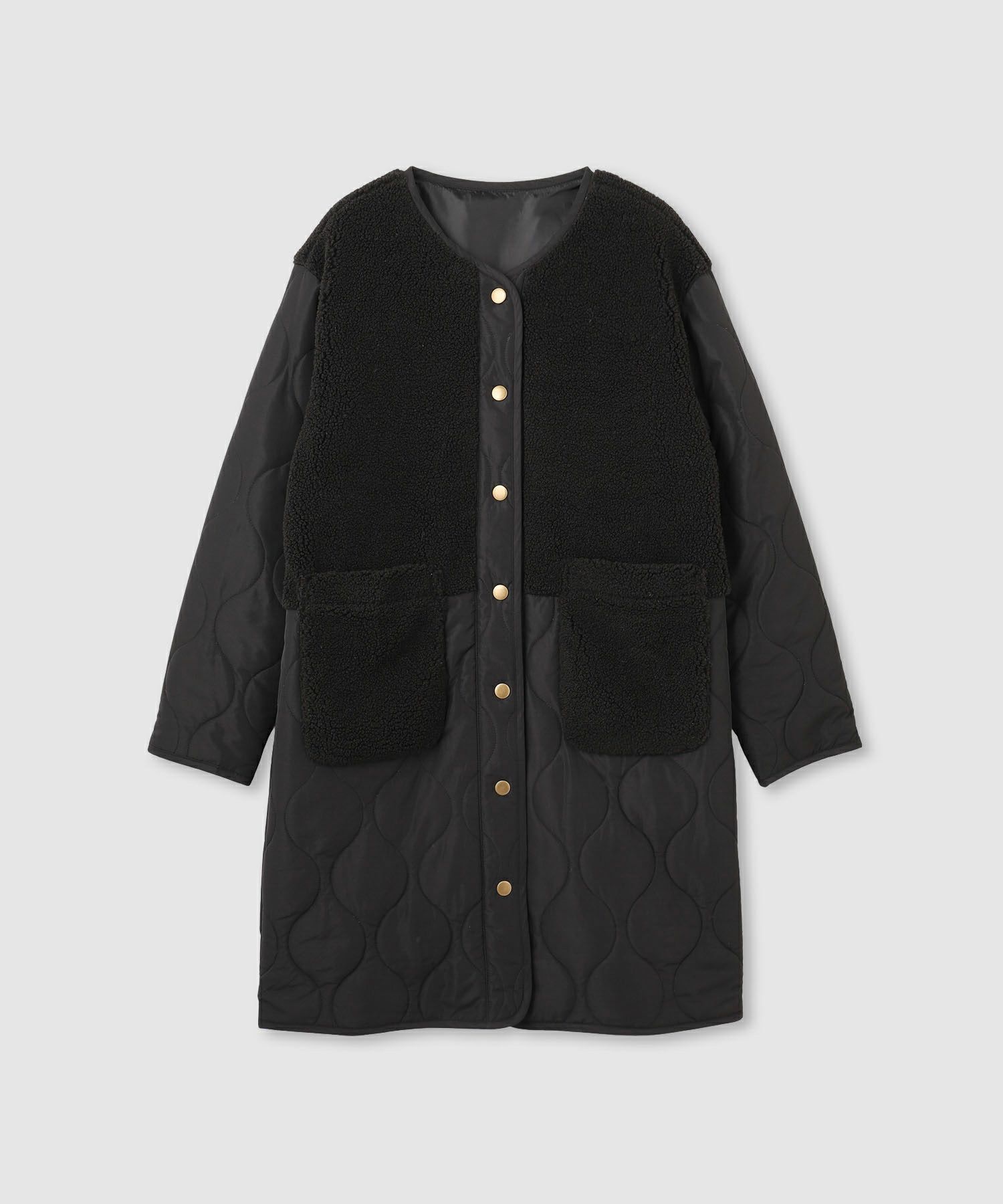 [最終さらに50%OFF]nAvy  グラムスキルトボア切替コート レディース商品画像-2