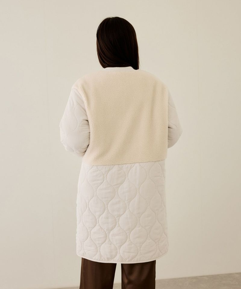 [値下げ]nAvy  グラムスキルトボア切替コート レディース商品画像-6