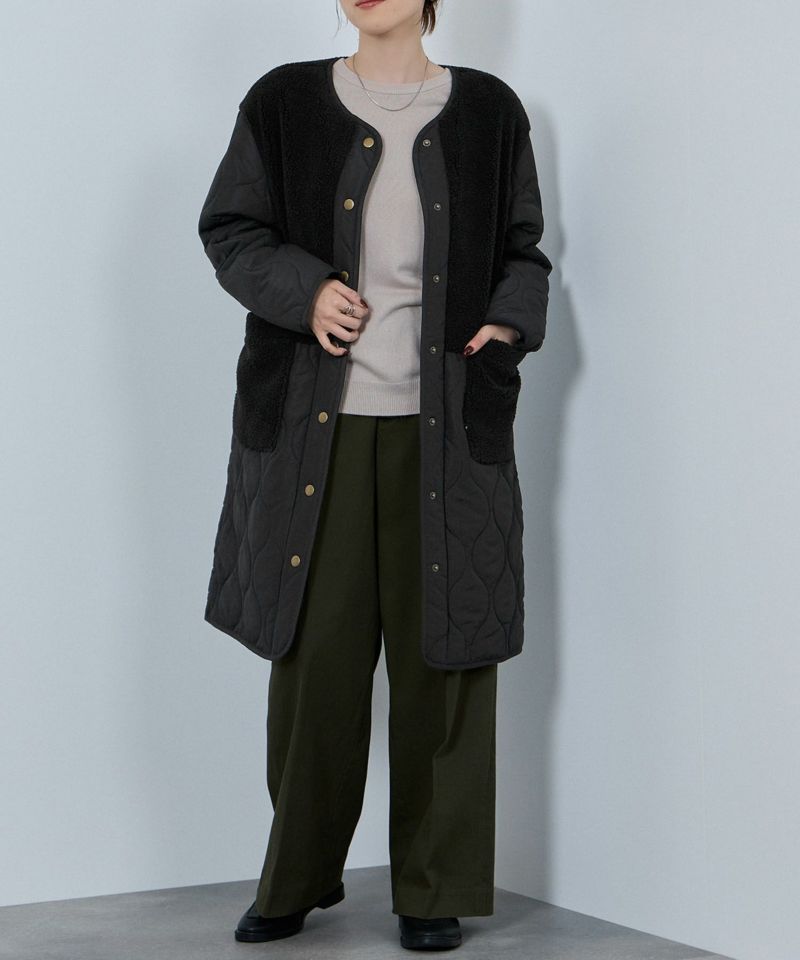 nAvy  グラムスキルトボア切替コート レディース商品画像-13