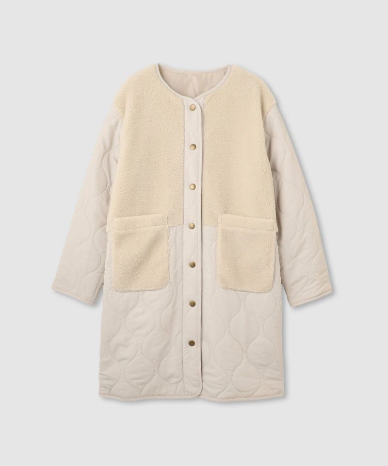 nAvy  グラムスキルトボア切替コート レディース商品画像-18