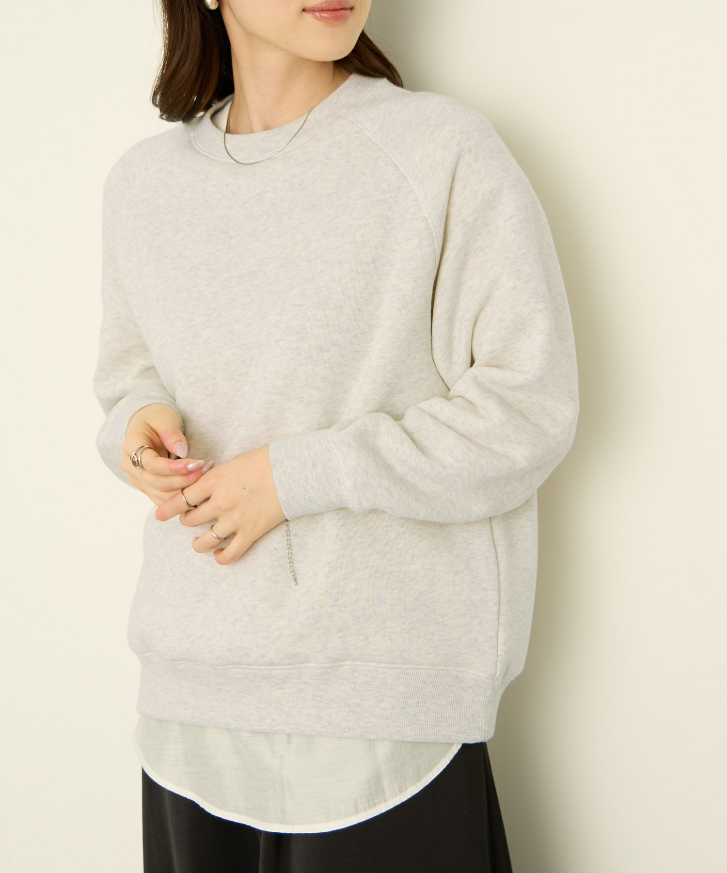 nAvy 裏シャギーラグラントレーナー レディース