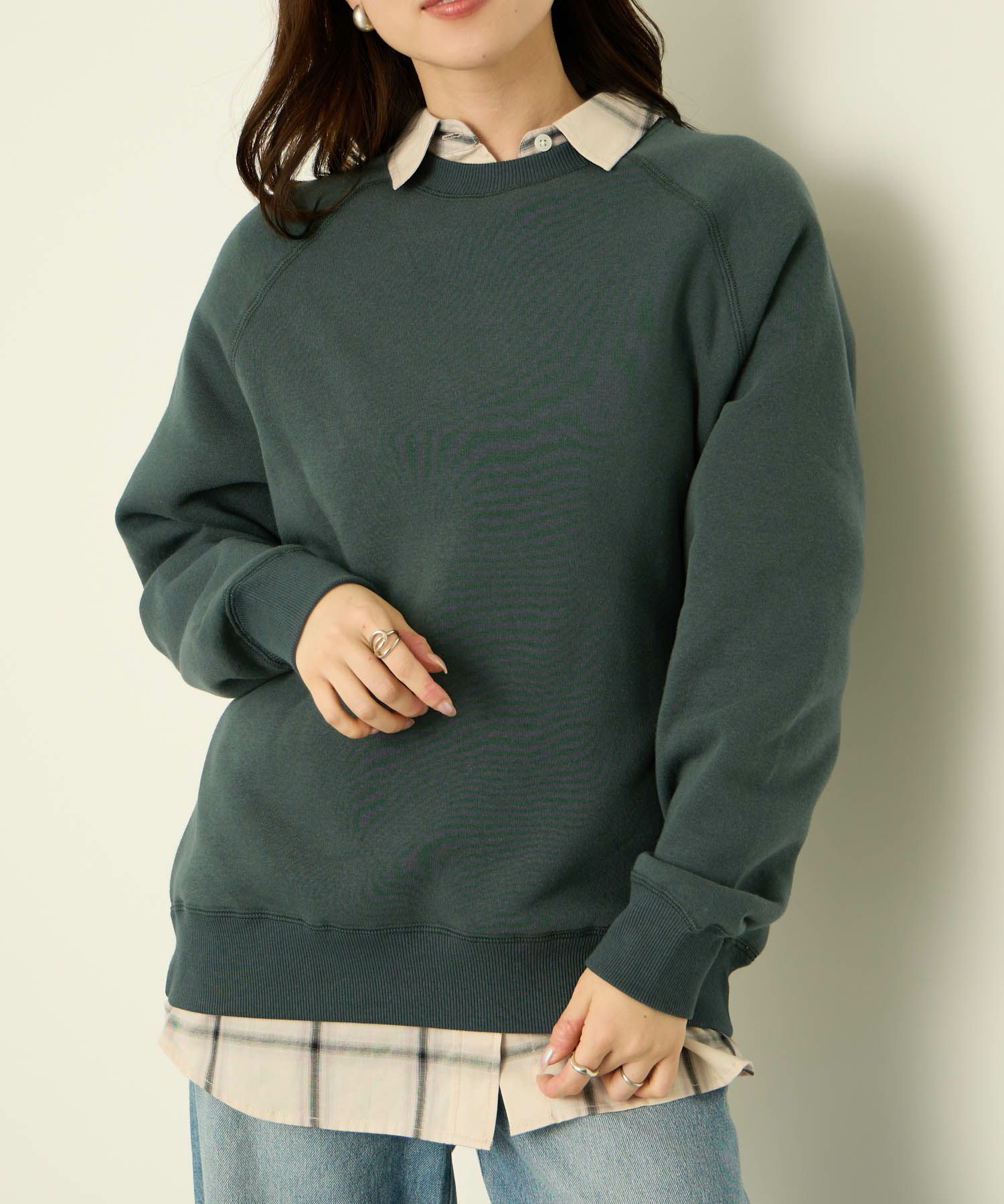 nAvy 裏シャギーラグラントレーナー レディース