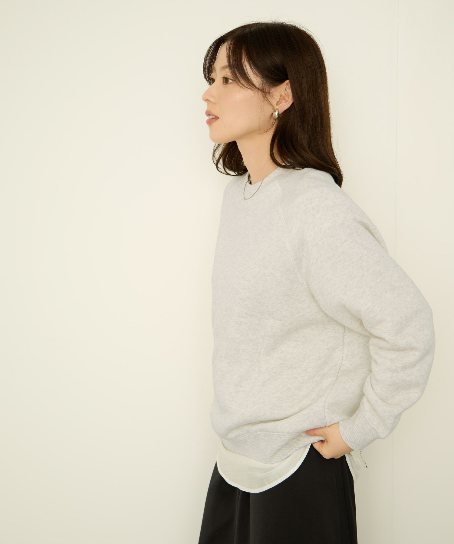 nAvy 裏シャギーラグラントレーナー レディース