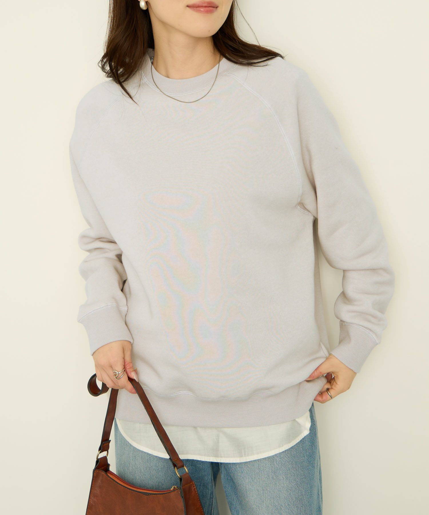 nAvy 裏シャギーラグラントレーナー レディース商品画像-10