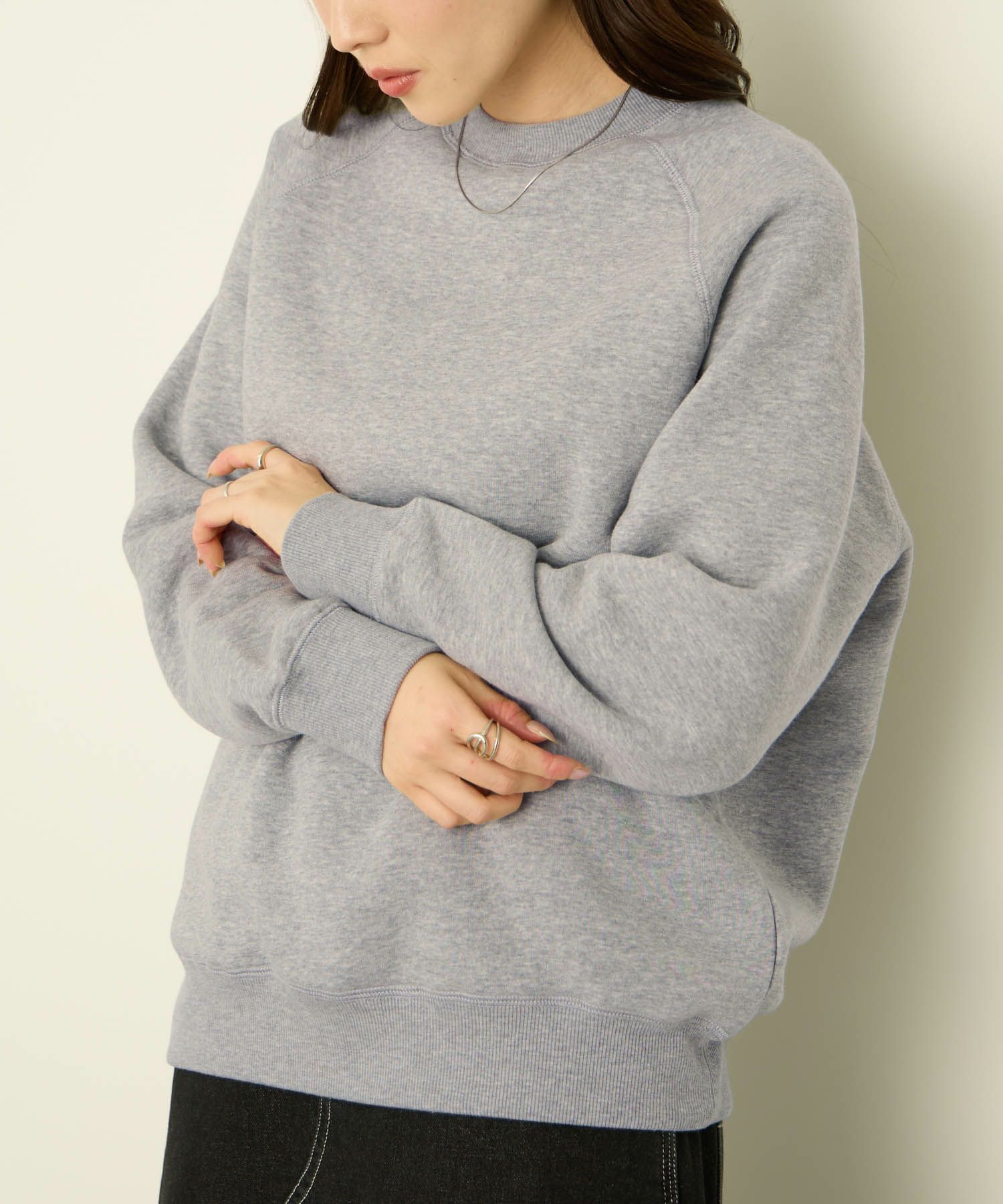 nAvy 裏シャギーラグラントレーナー レディース商品画像-14