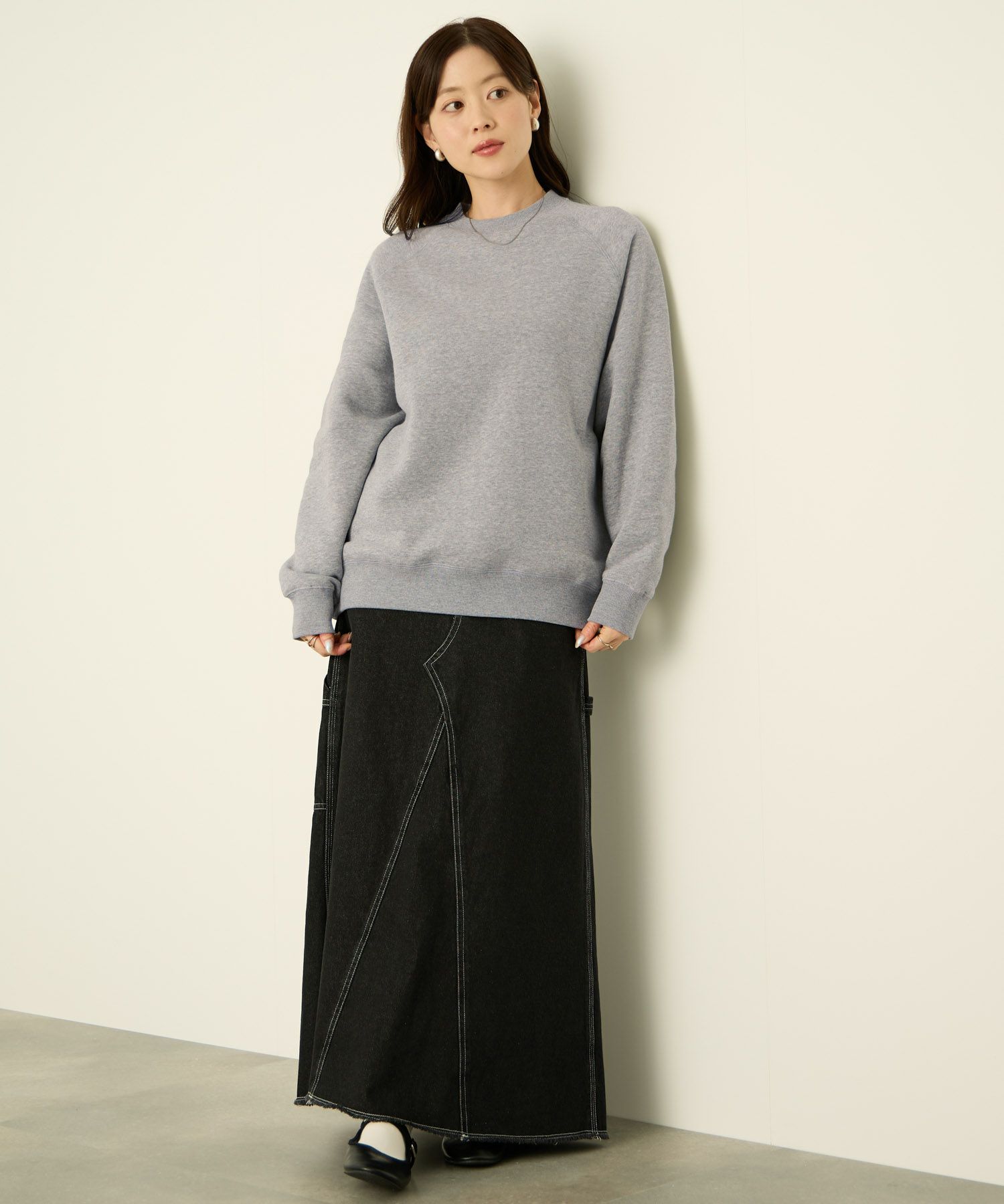 nAvy 裏シャギーラグラントレーナー レディース商品画像-15