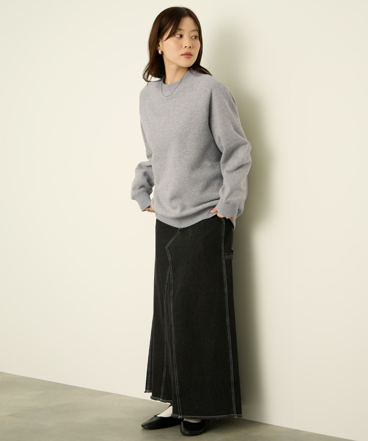 nAvy 裏シャギーラグラントレーナー レディース商品画像-16