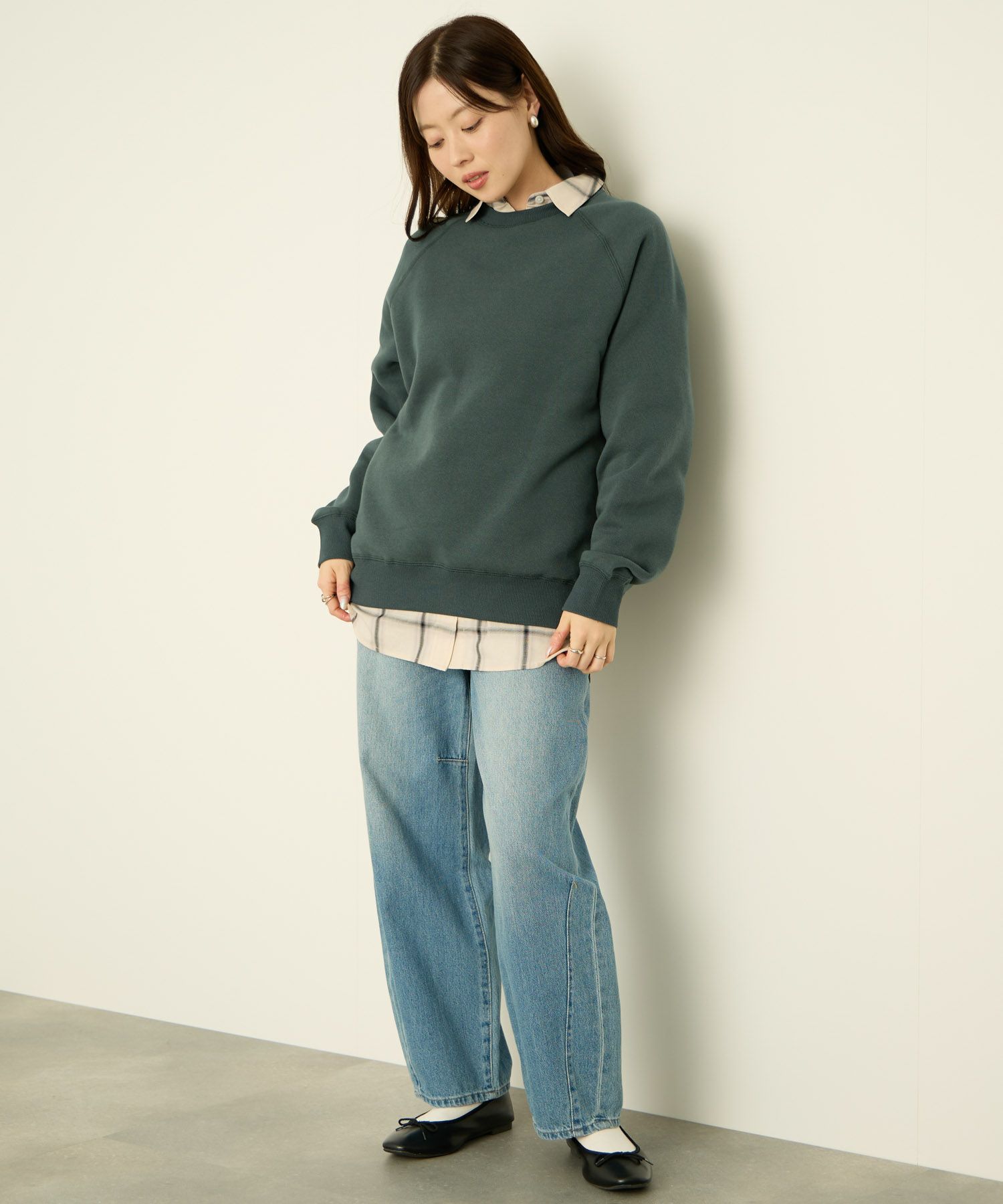 nAvy 裏シャギーラグラントレーナー レディース商品画像-18