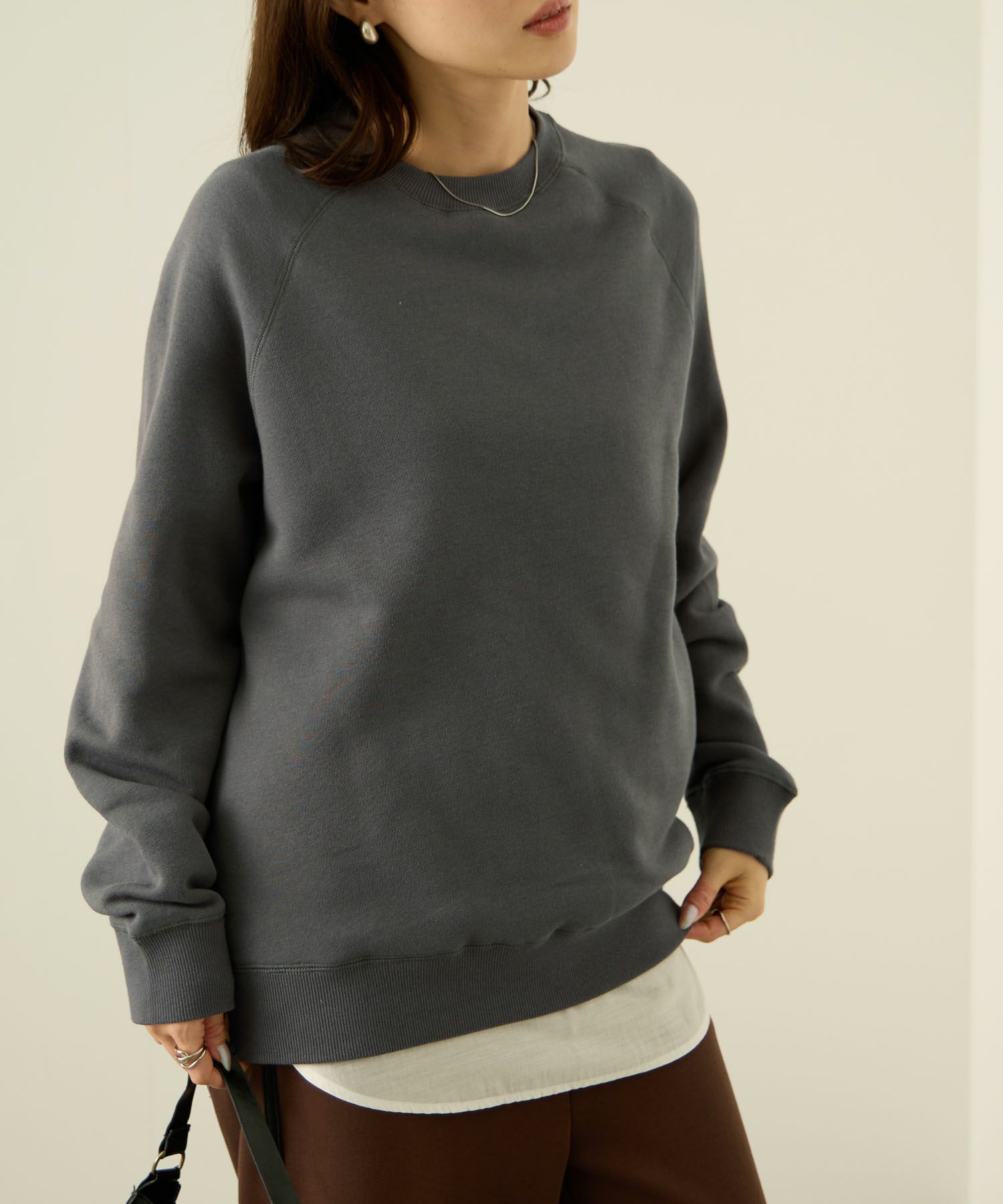 nAvy 裏シャギーラグラントレーナー レディース