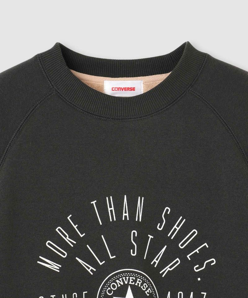 CONVERSE フロントシューズ刺繍裏シャギートレーナー レディース商品画像-6