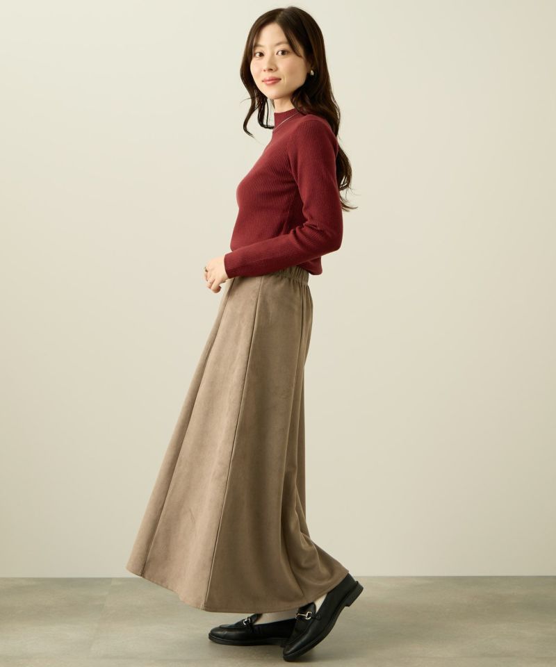 リブハイネックプルオーバー レディース商品画像-7