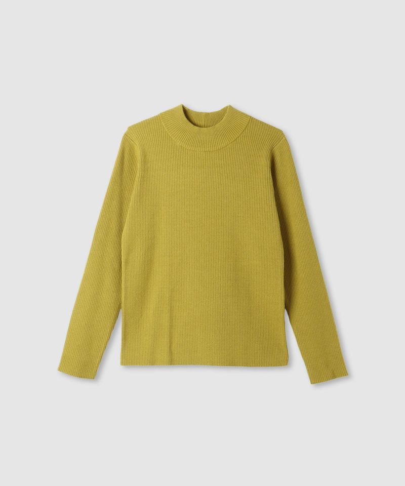 リブハイネックプルオーバー レディース商品画像-16
