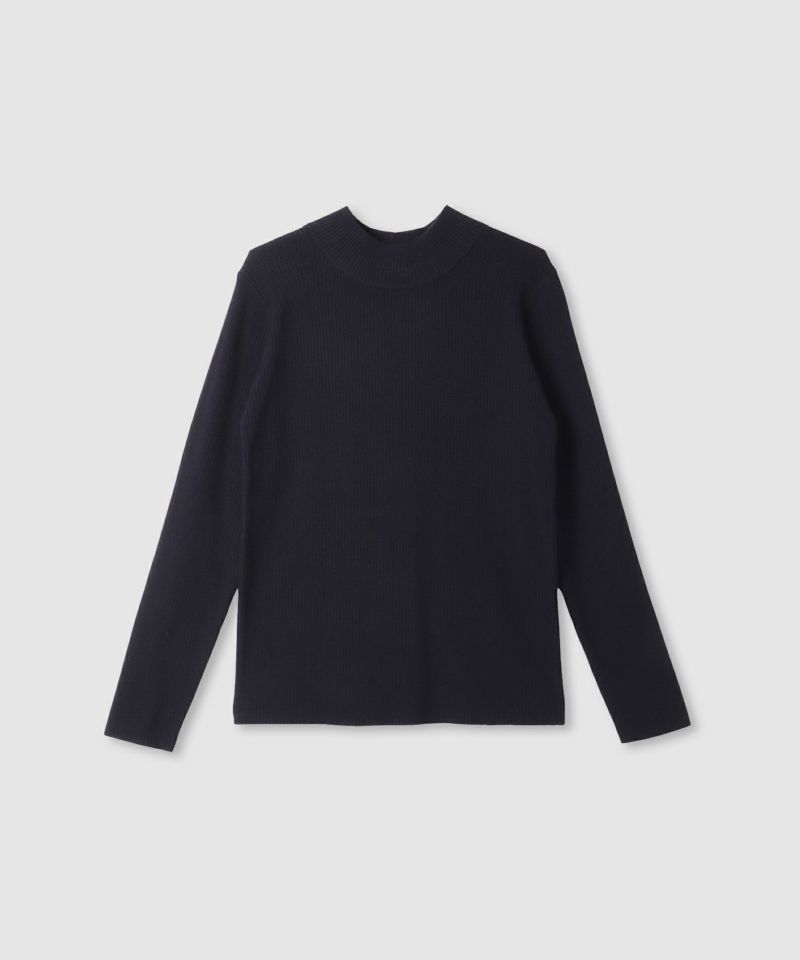 リブハイネックプルオーバー レディース商品画像-17