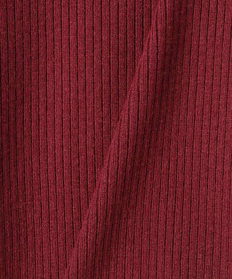 リブハイネックプルオーバー レディース商品画像-22