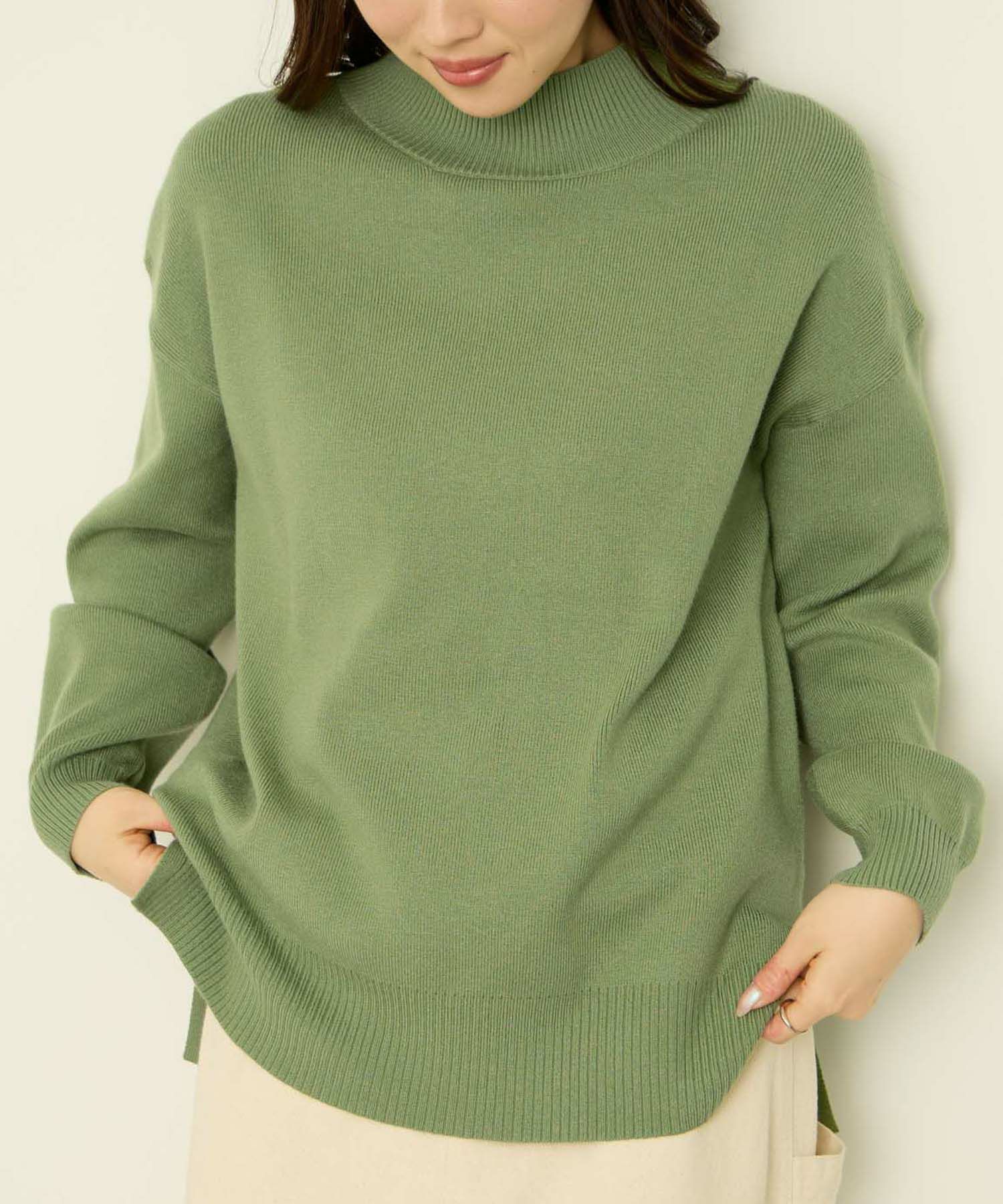 ハイネックプルオーバー レディース商品画像-1