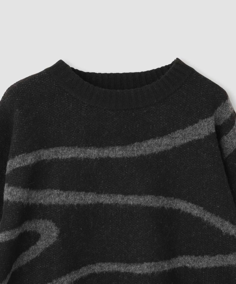 nAvy もちり もちもち 総柄クルーネックニット レディース商品画像-16