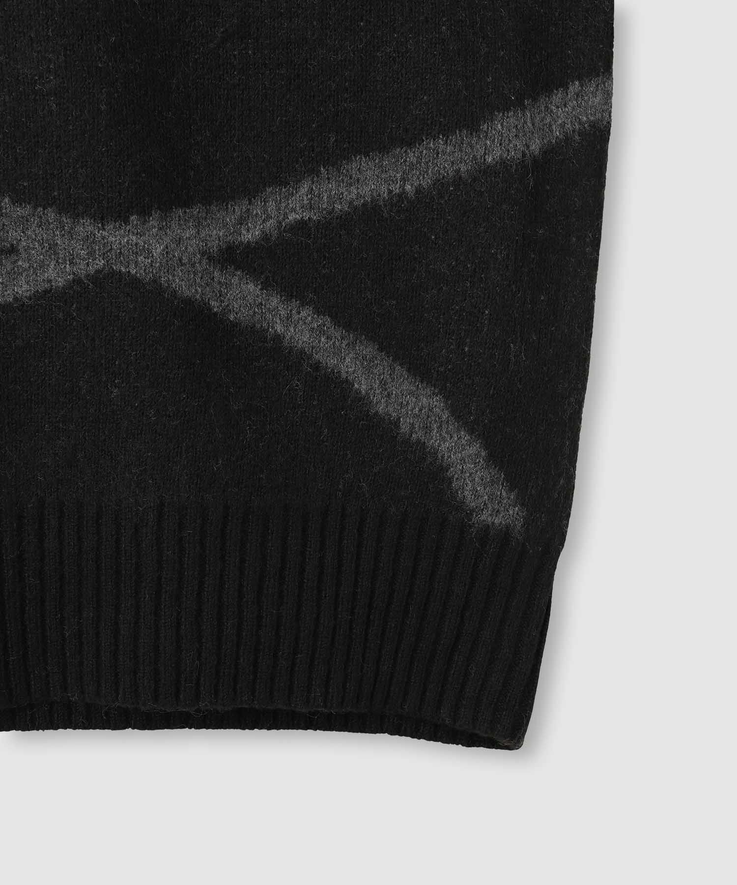 [さらに50%OFF]nAvy もちり もちもち 総柄クルーネックニット レディース商品画像-18