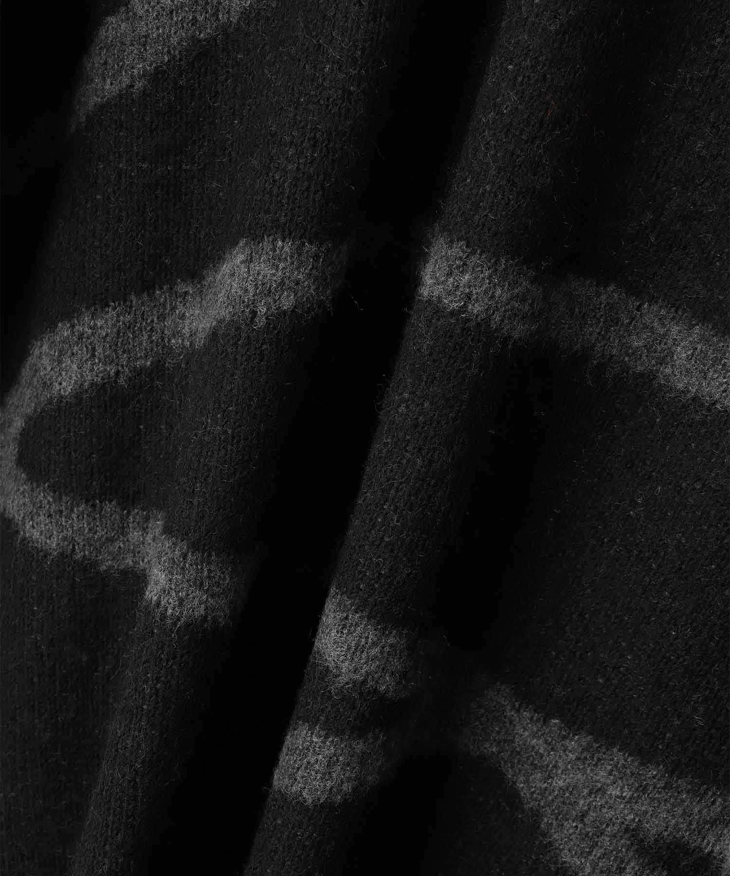 [さらに50%OFF]nAvy もちり もちもち 総柄クルーネックニット レディース商品画像-19