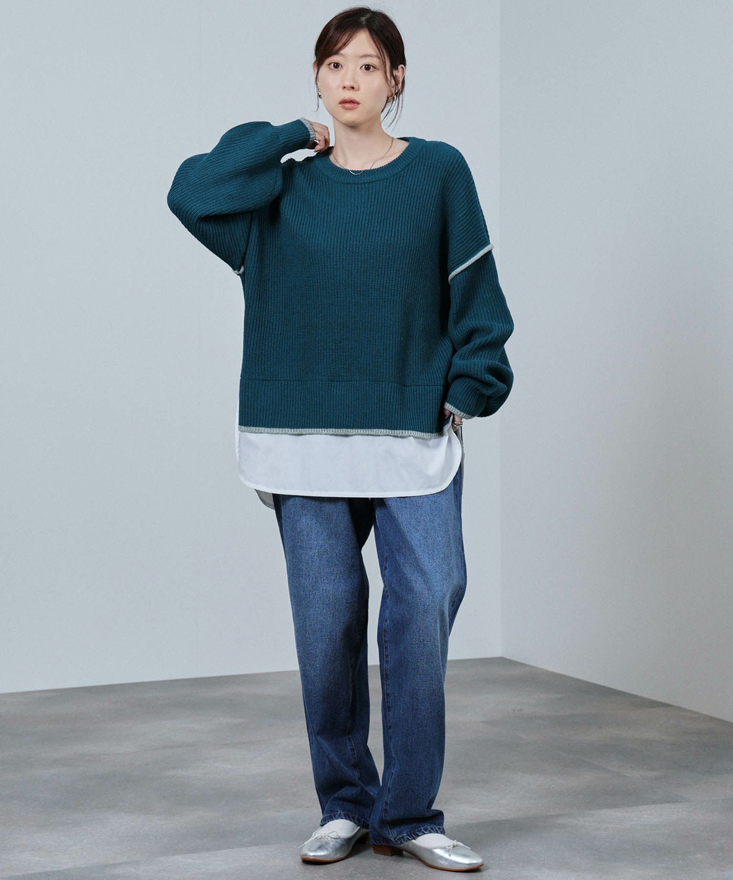 [さらに50%OFF]nAvy  時短 クルーニット レディース商品サムネイル-8