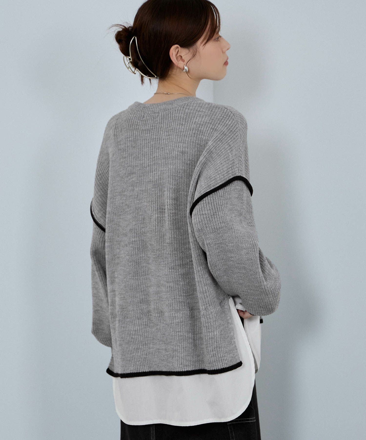 [さらに50%OFF]nAvy  時短 クルーニット レディース商品画像-10