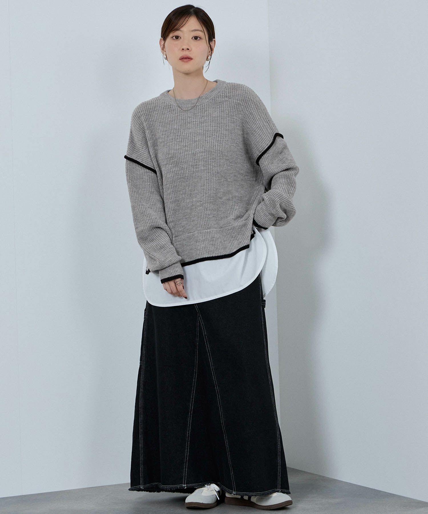 [さらに50%OFF]nAvy  時短 クルーニット レディース商品画像-11