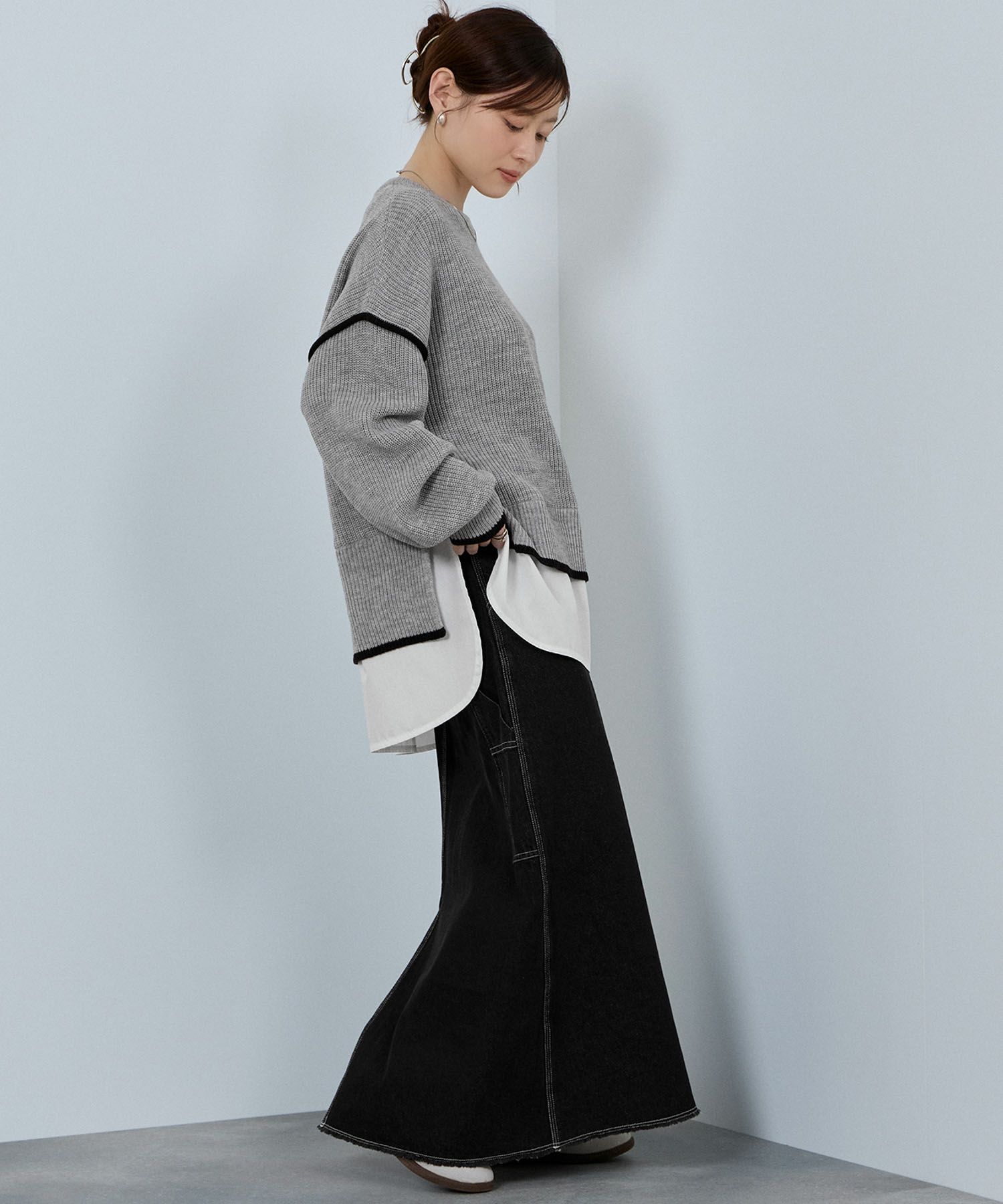 [さらに50%OFF]nAvy  時短 クルーニット レディース商品画像-12