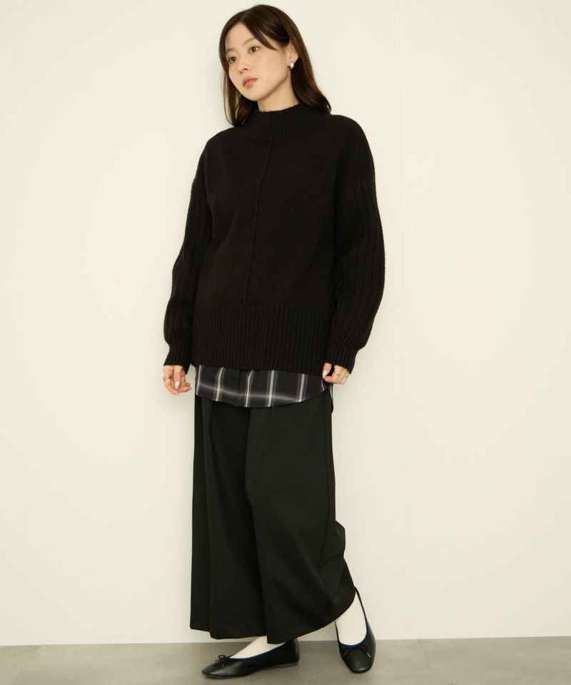 nAvy もちり もちもち ハイネックニット レディース商品画像-8