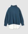 nAvy 時短 ボタンハイネックニット レディース