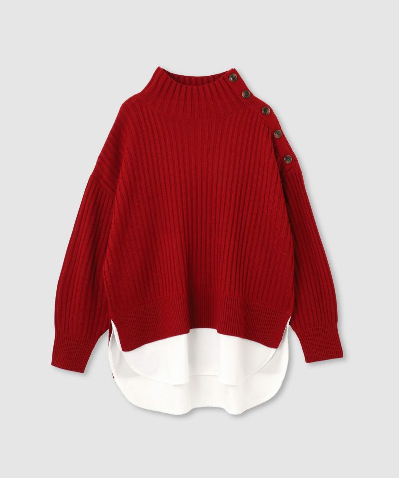 nAvy  時短 ボタンハイネックニット レディース商品画像-20