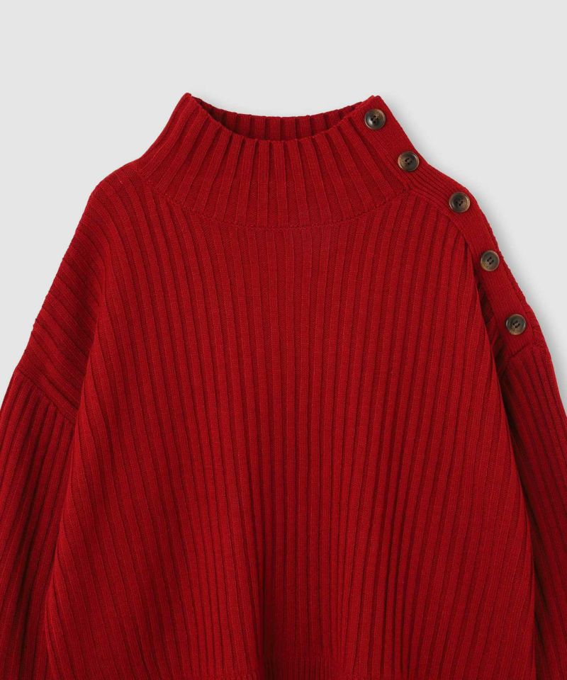 nAvy 時短 ボタンハイネックニット レディース商品画像-26