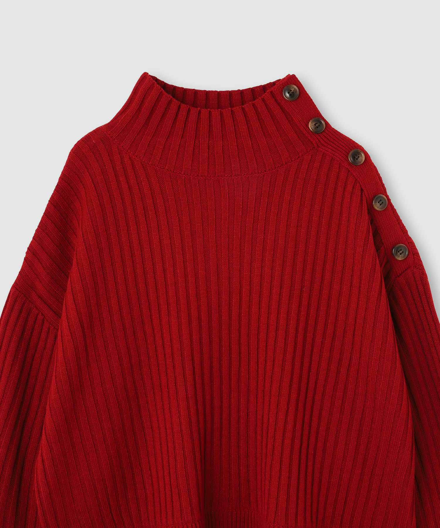 [さらに50%OFF]nAvy  時短 ボタンハイネックニット レディース商品サムネイル-26