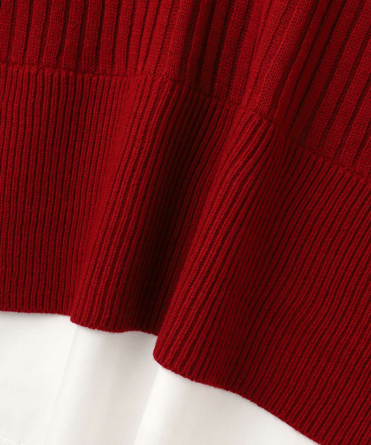 nAvy 時短 ボタンハイネックニット レディース