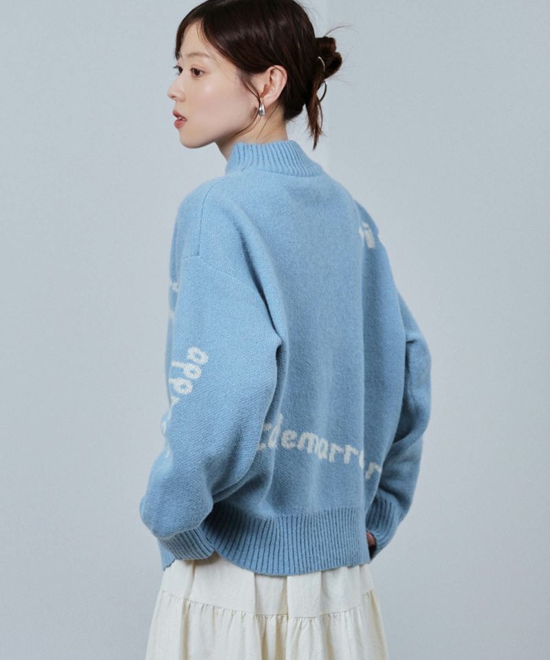 nAvy もちり もちもち 総柄ハイネックニット レディース商品画像-8