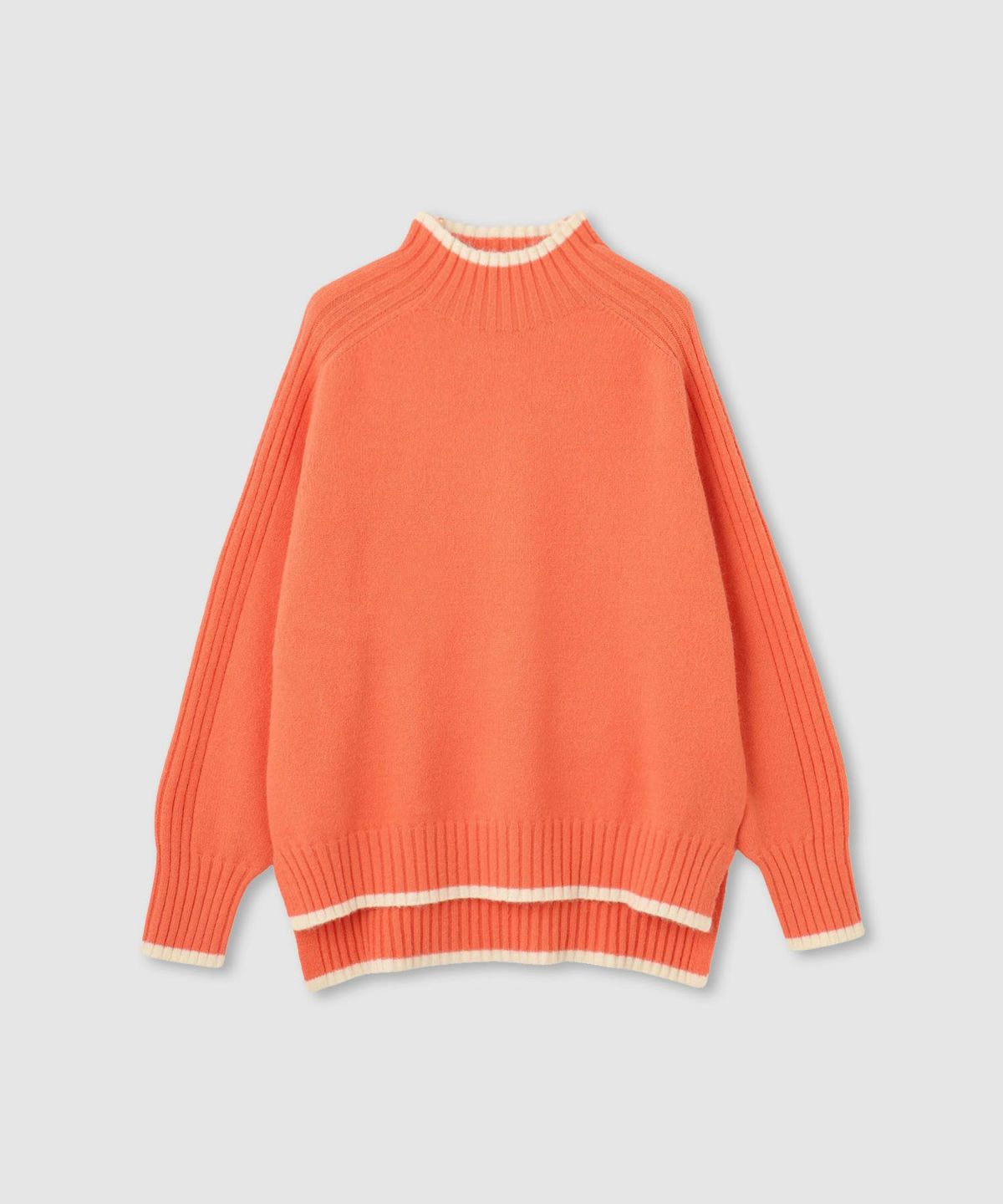 nAvy もちり もちもち 配色ハイネックニット レディース