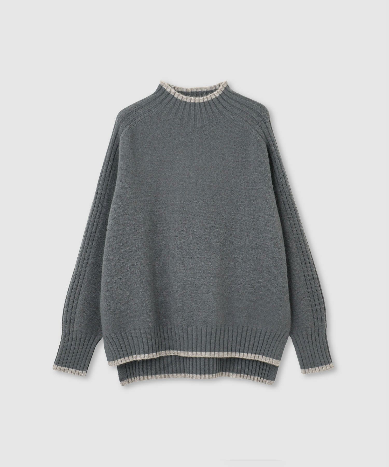 [さらに50%OFF]nAvy もちり もちもち 配色ハイネックニット レディース商品画像-25