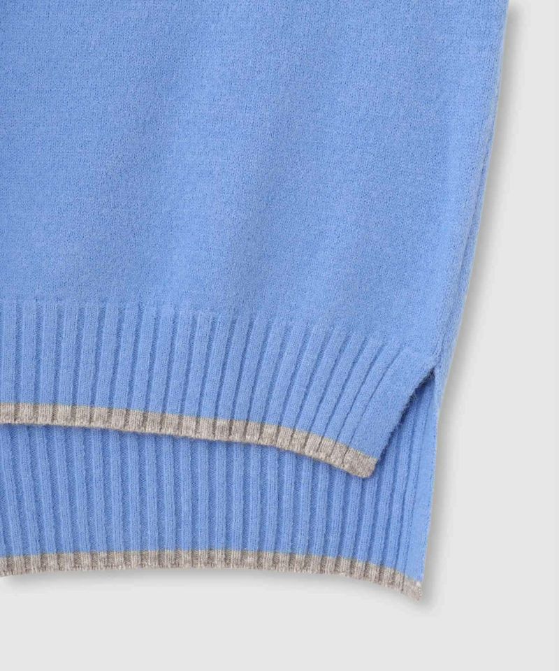 [さらに50%OFF]nAvy もちり もちもち 配色ハイネックニット レディース商品画像-29