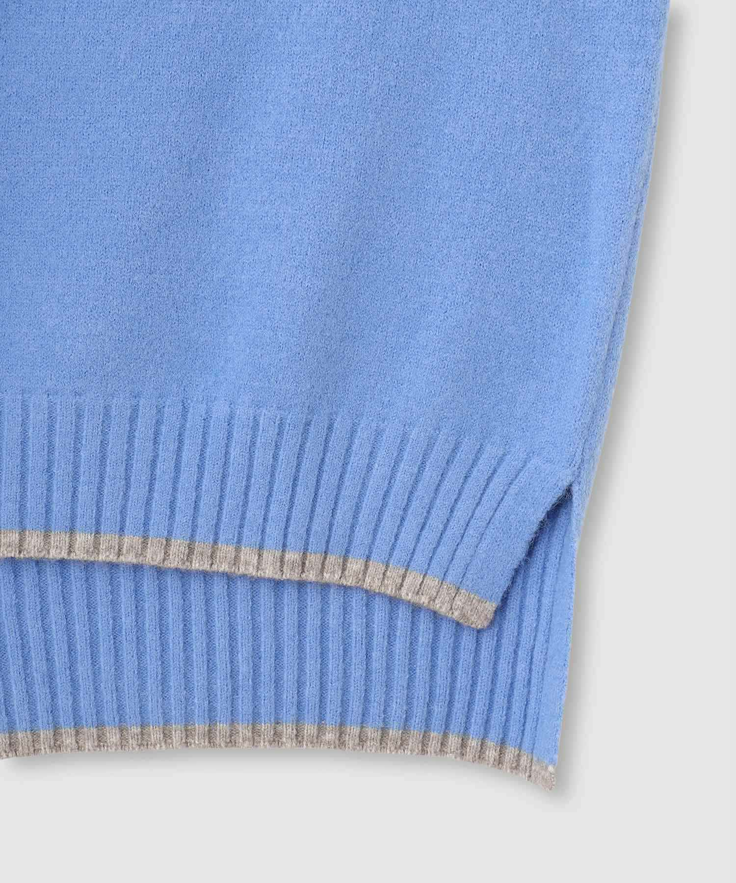 [さらに50%OFF]nAvy もちり もちもち 配色ハイネックニット レディース商品サムネイル-29