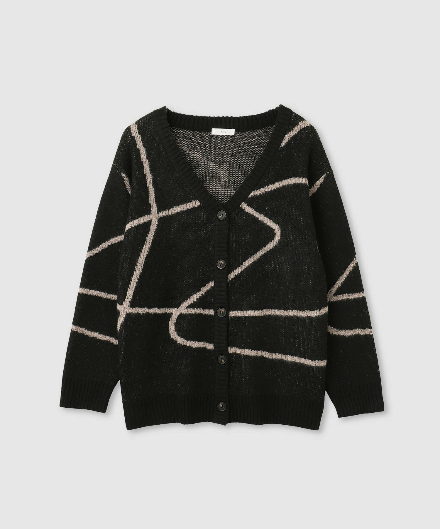 [さらに50%OFF]nAvy もちり もちもち 総柄ニットカーディガン レディース商品画像-19