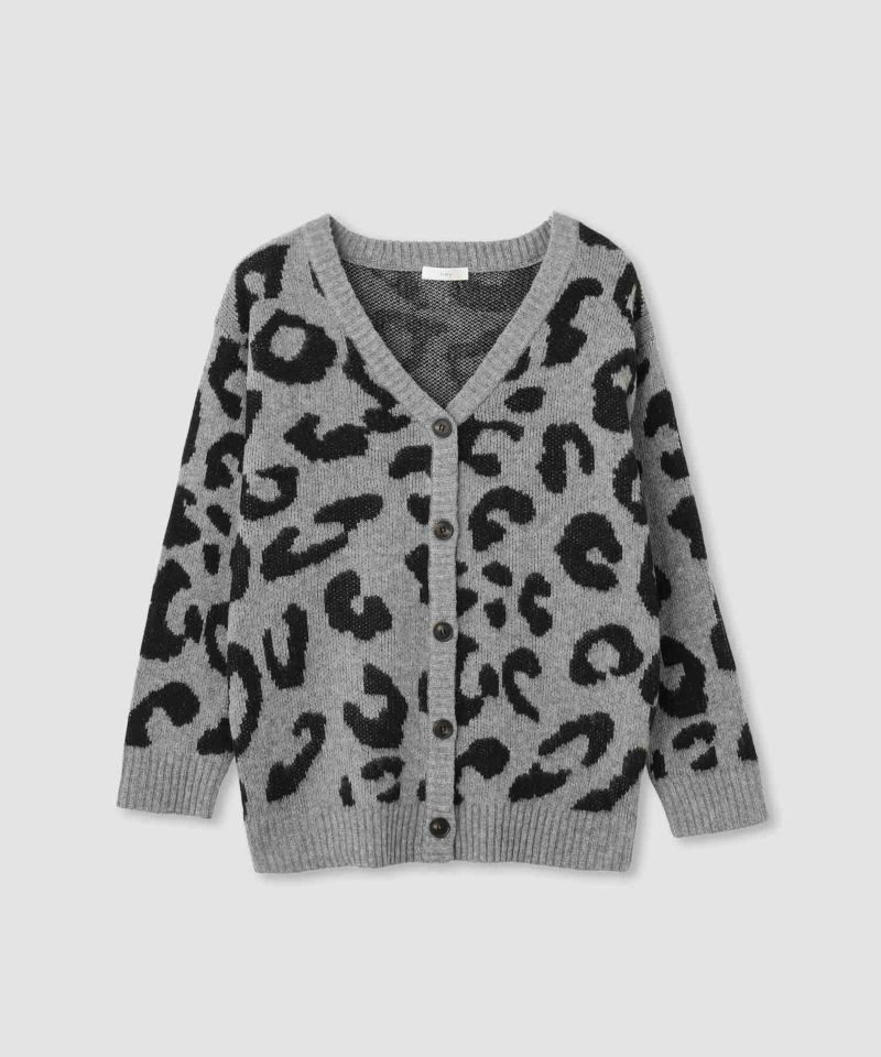 [値下げ]nAvy もちり もちもち 総柄ニットカーディガン レディース商品画像-20