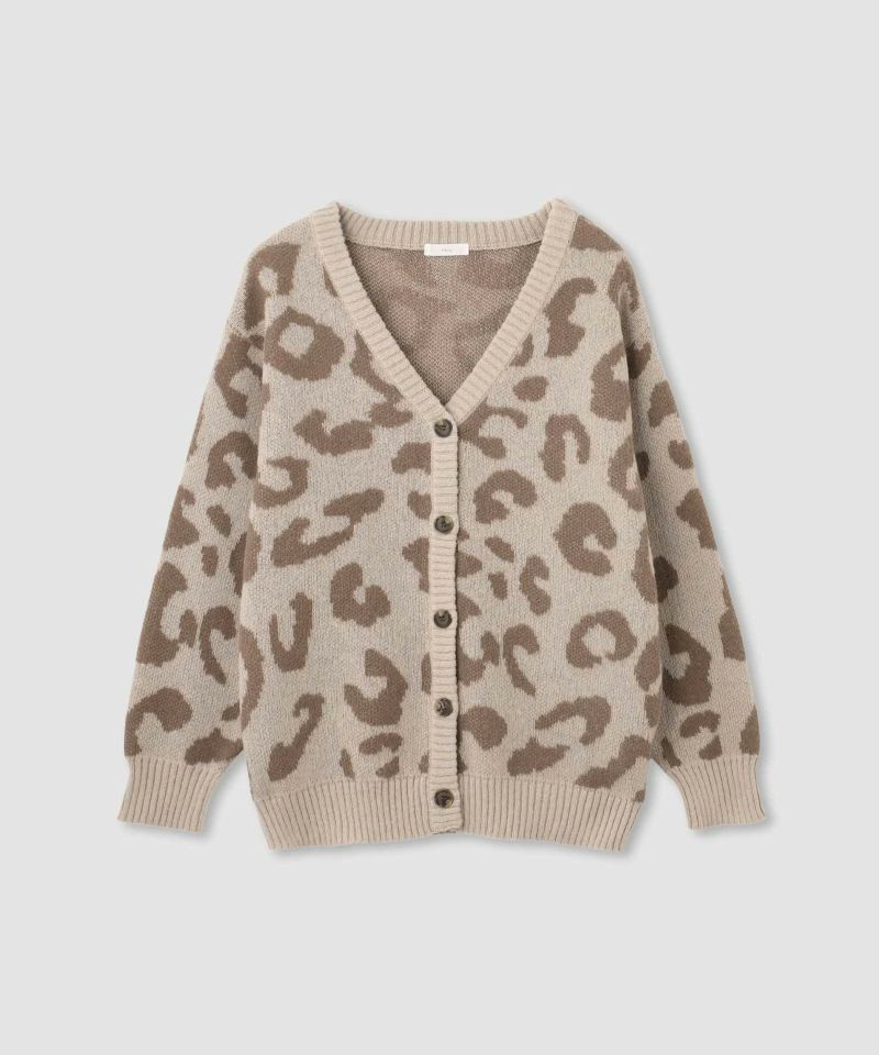 [値下げ]nAvy もちり もちもち 総柄ニットカーディガン レディース商品画像-21